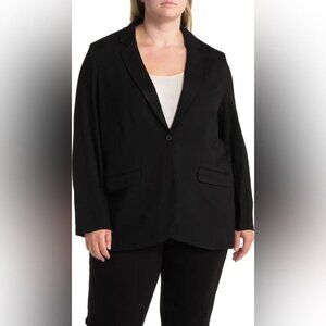 NWT T Tahari Women Black Knit Blazer Plus Size 1X/TG